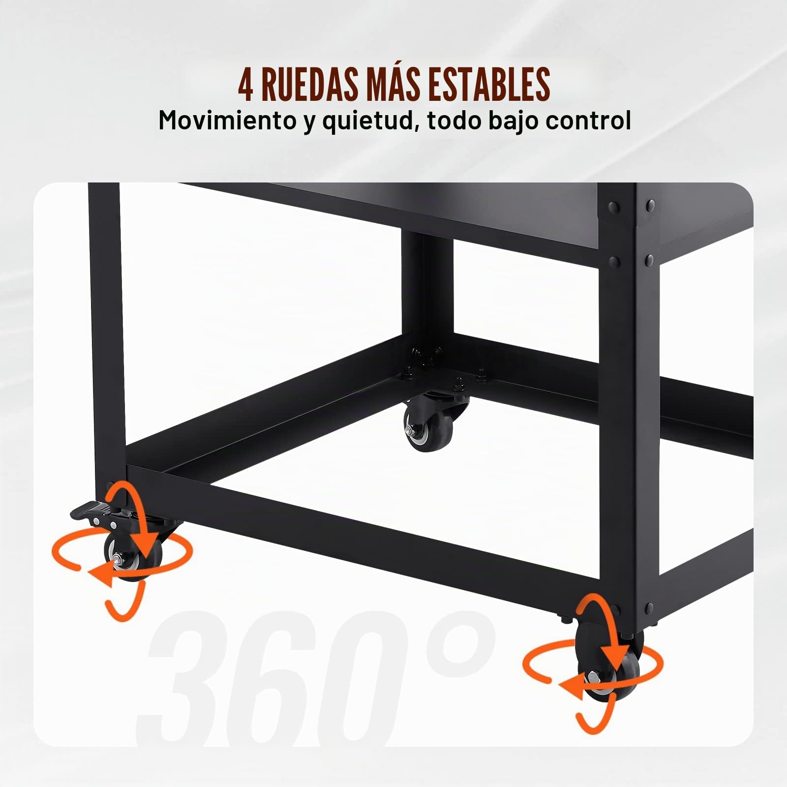 VEVOR Soporte para Cepillo Carga 45 kg 3 Velocidades Estante Móvil para Herramientas 4 Ruedas Espacio de Almacenamiento para la Mayoría de Cepillos Banco de Trabajo Máquinas Herramientas Eléctricas