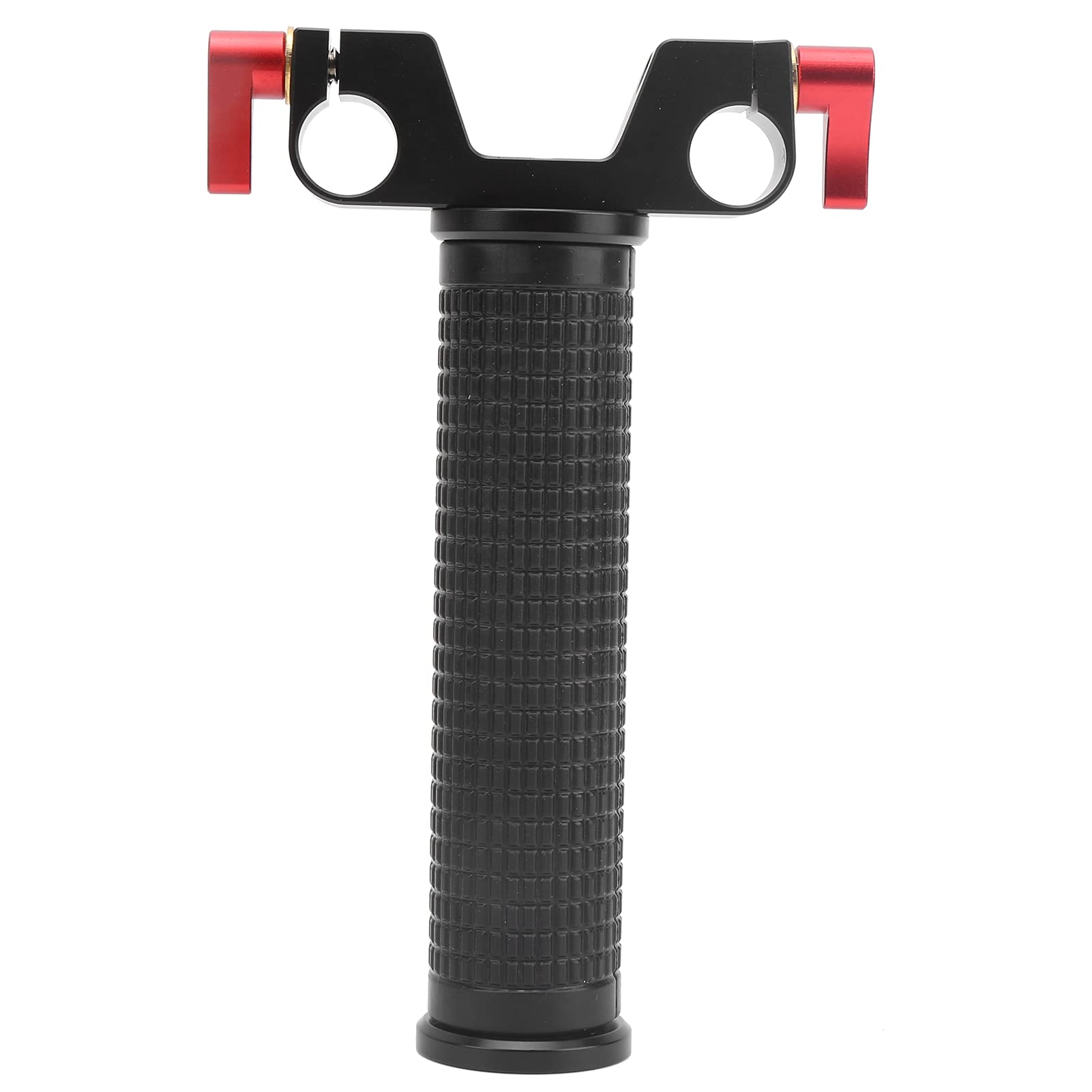 15mm Aluminium Alloy DSLR Camera Handle, Anti Skid Rubber Grip, Sturdy CNC Molding, Universal Fit for 15mm Rails, Separate Handle and Clamp, Black