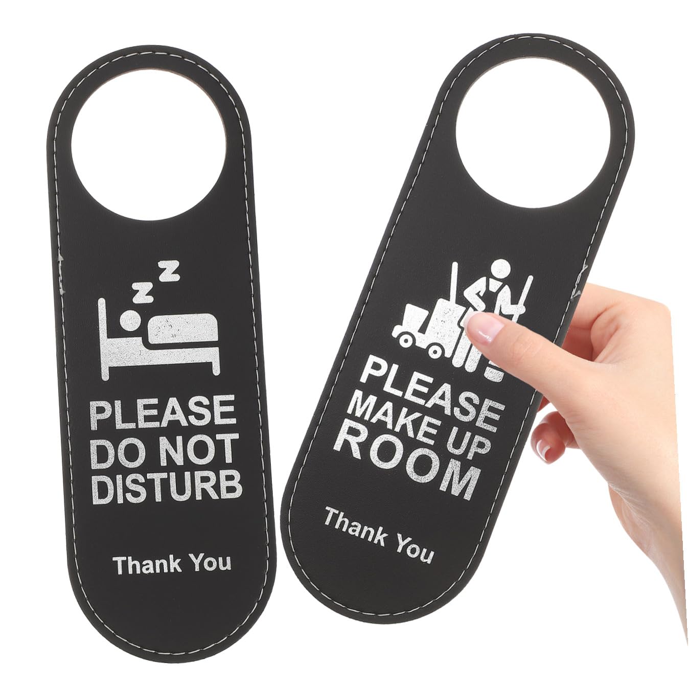 ULTECHNOVO 20piezas Letrero Colgante Doble Cara No Molestar Por Favor Hacer Limpieza Para Puertas De Hotel Diseño Elegante y Fácil De Leer Para Cafés Bares y Habitaciones