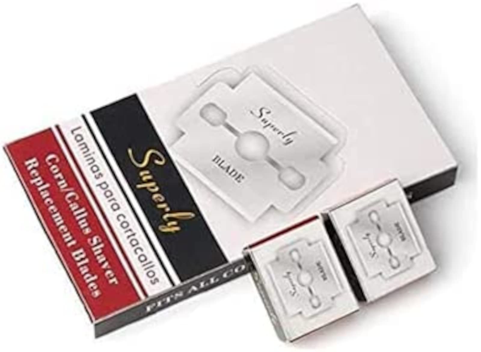 1000x Ersatzklingen Hornhautentferner 10er aus Edelstahl Hornhaut-Rasierklingen Maisentferner-Klingen Fußschaber Edelstahlklingen Pediküre-Werkzeuge (100x 10er Packet)