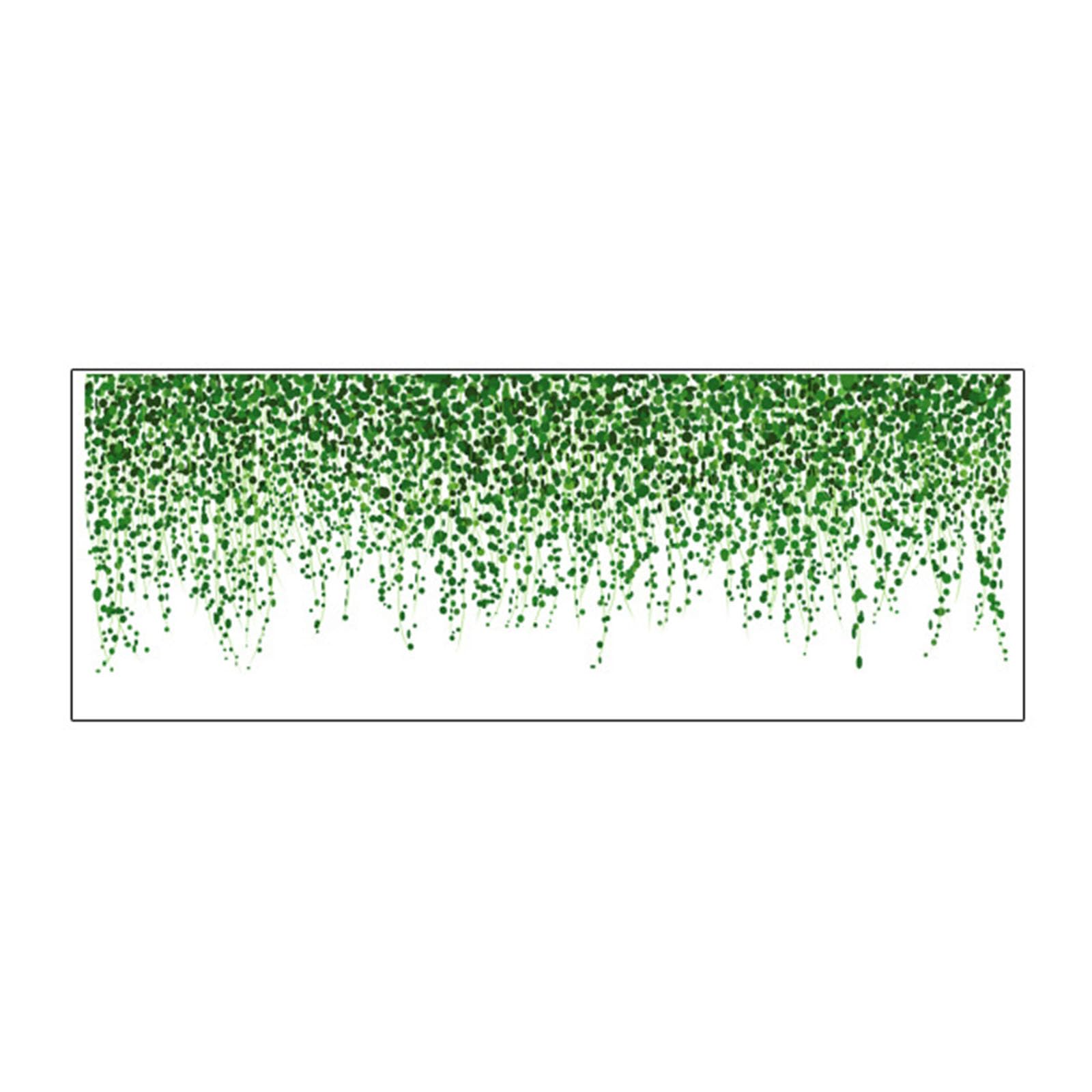Wall Stickers Adhesive Green Plant Wall Sticker Removable Waterproof Art for Living Room Background Green Plant Decals