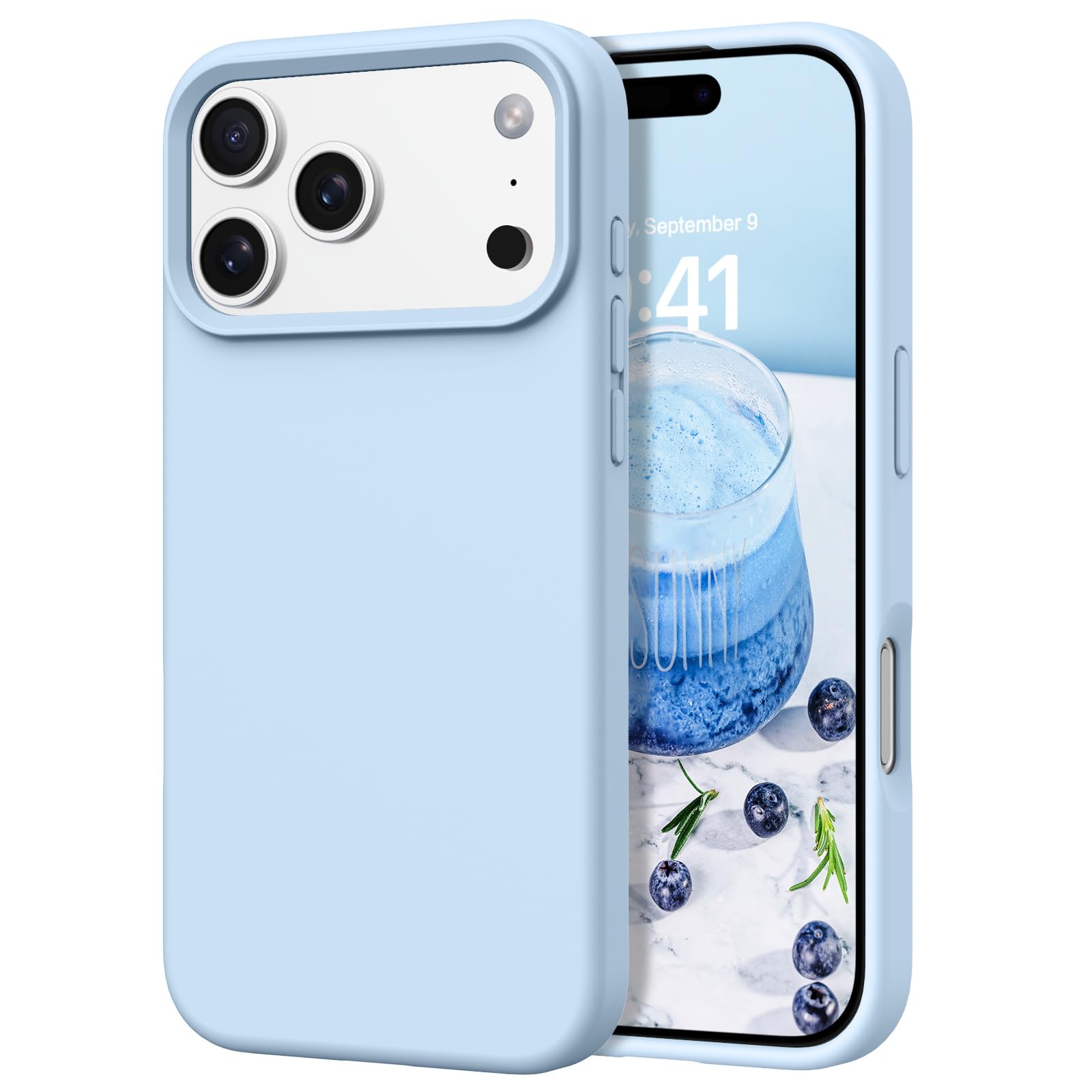 Photo 1 of DOMAVER iPhone 17 Pro Case - Light Blue