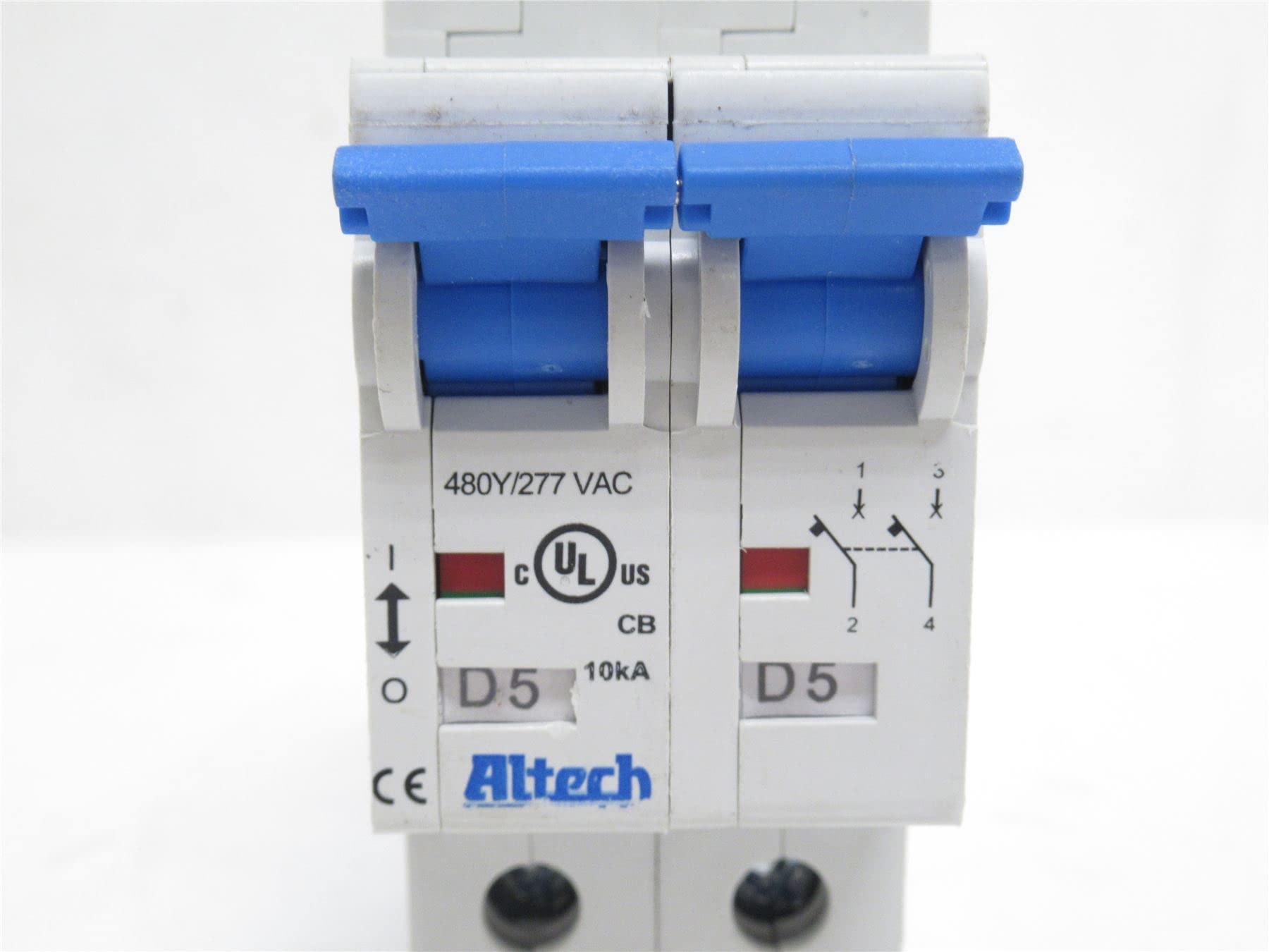 ALTECH 2D5UL UL Series 2 Pole 5 A D-Trip Thermal Magnetic Miniature Circuit Breaker - 1 item(s)