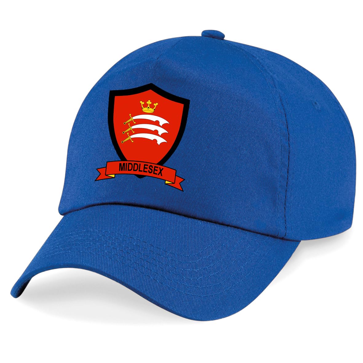 Middlesex County Embroidered Baseball Cap Cricket Sport Your County Embroidery (Royal)