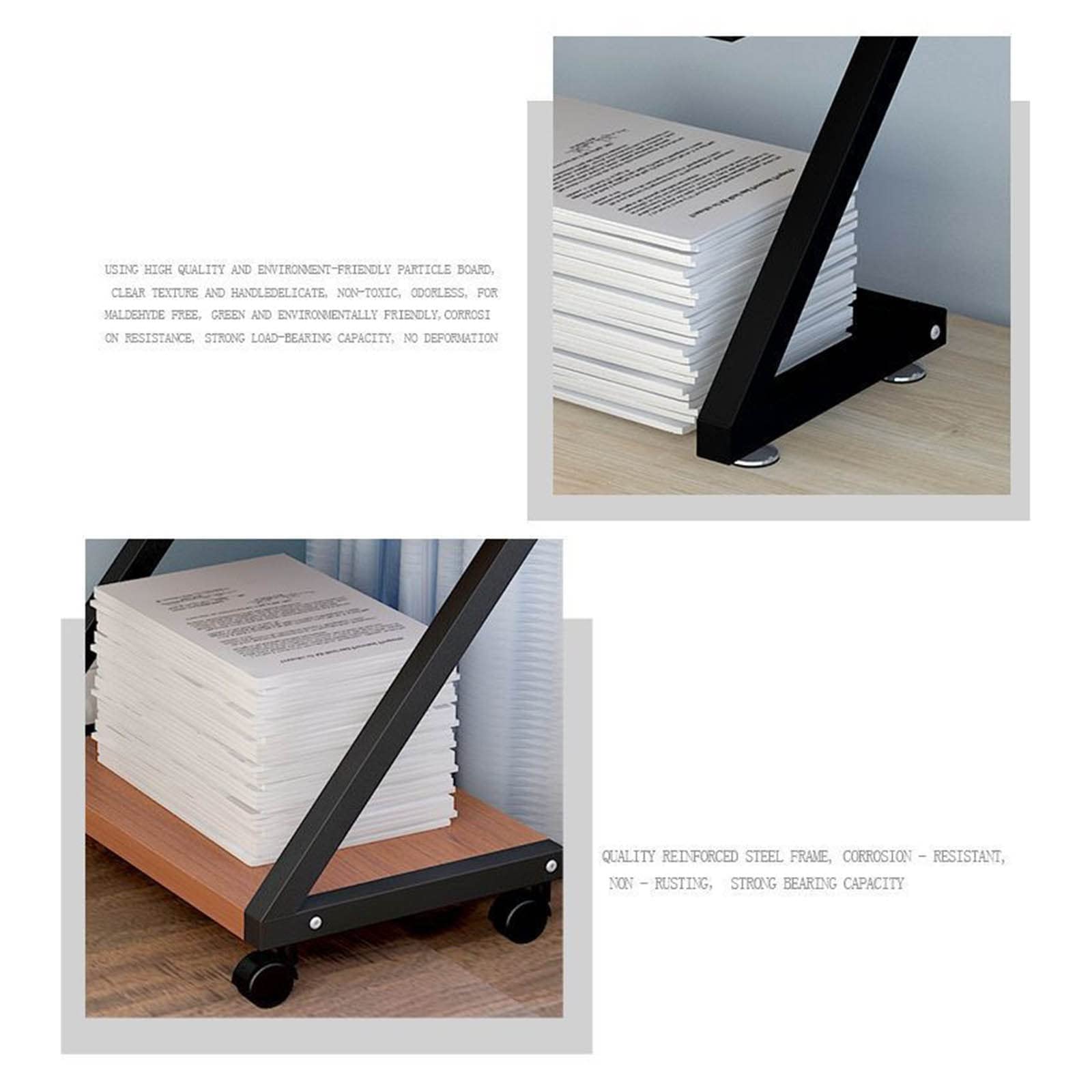 Soporte para Impresora Organizador espacial anti-skid almohadillas antideslizantes de soporte de impresora como estante de almacenamiento estante de libros estante de archivo estante de almacenamiento