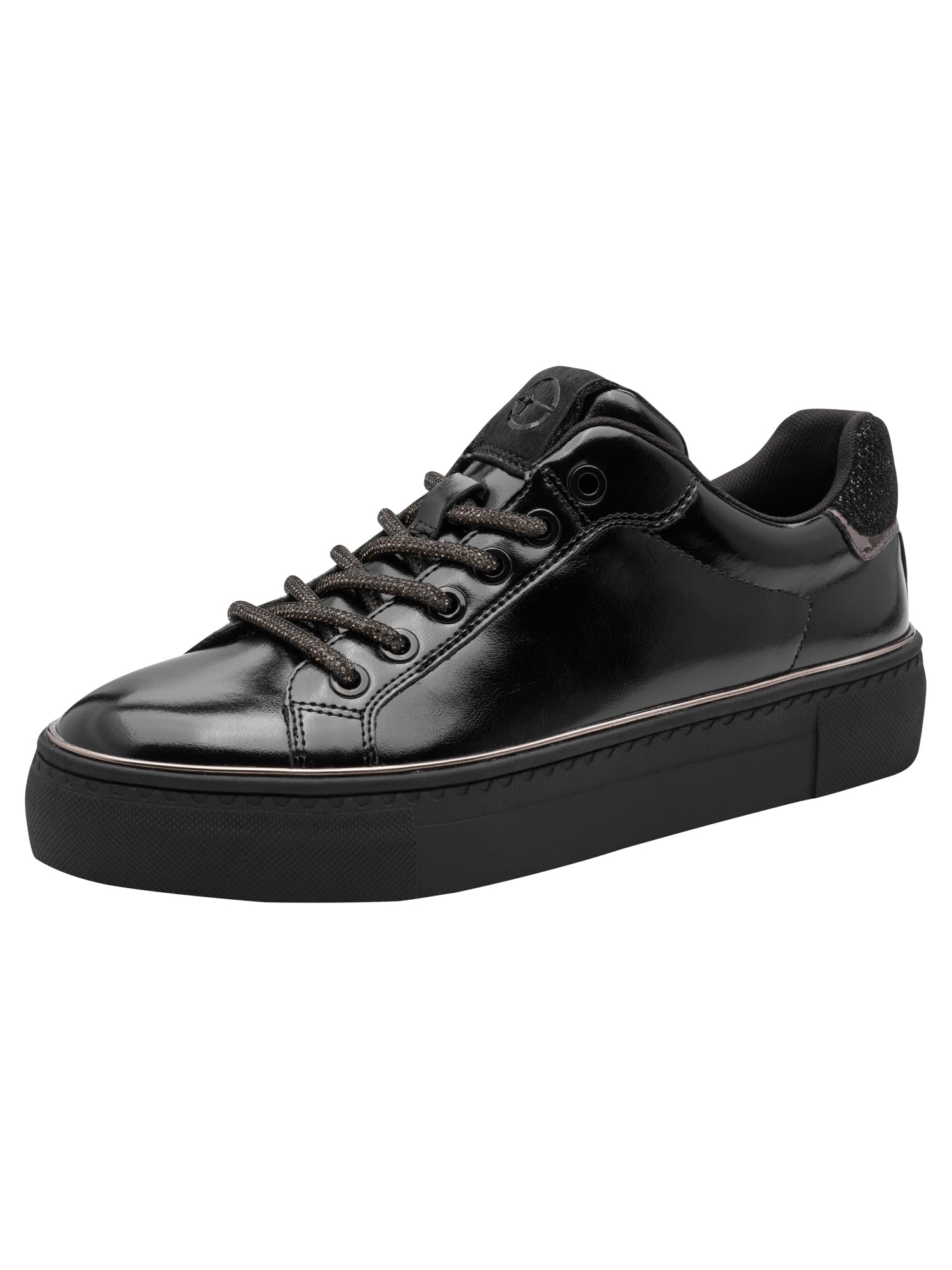 Tamaris Women's Low Flat Trainers, Black, 41