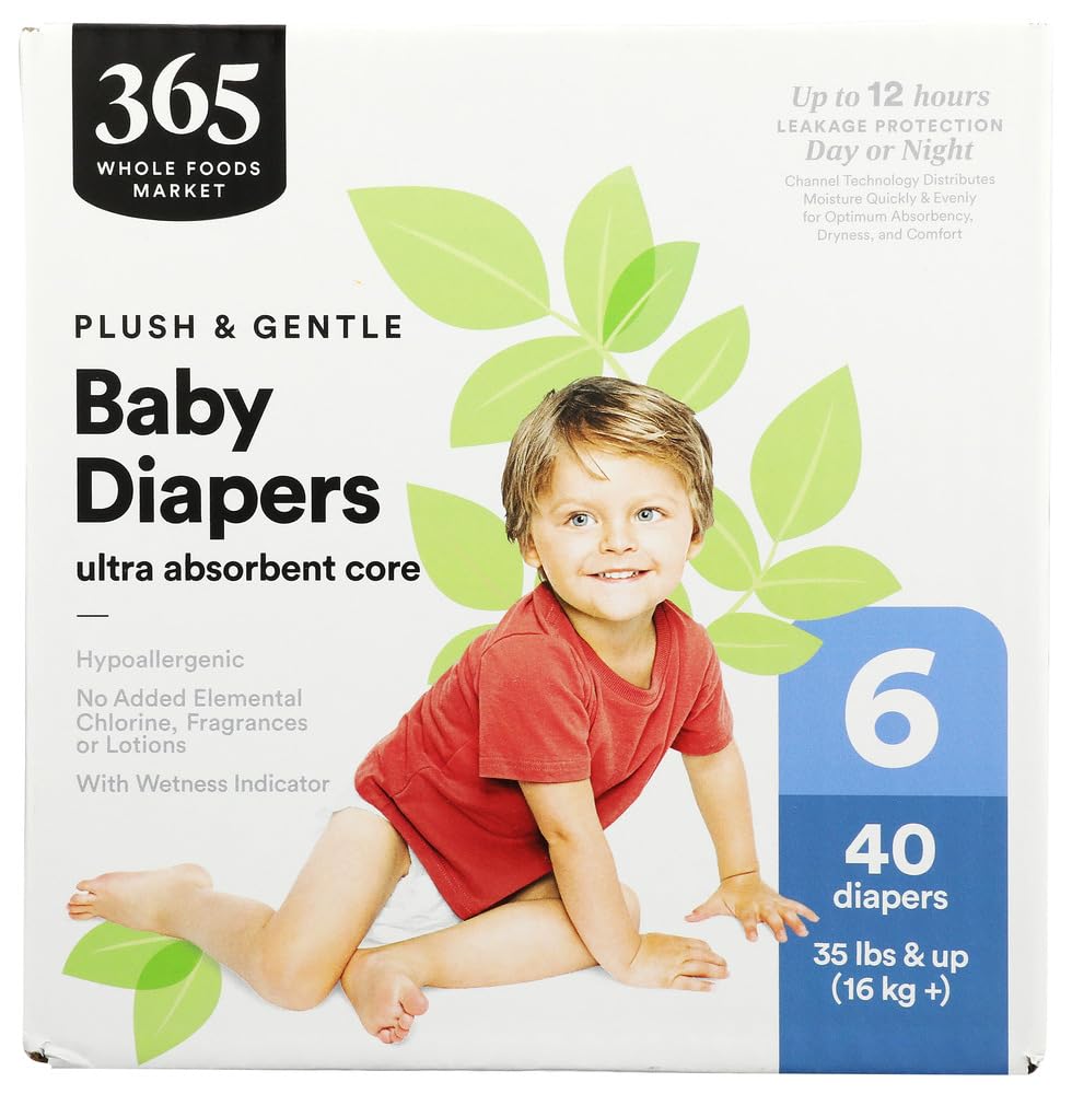 365 by Whole Foods Market Size 6 Diaper Club Pack, 40 CT