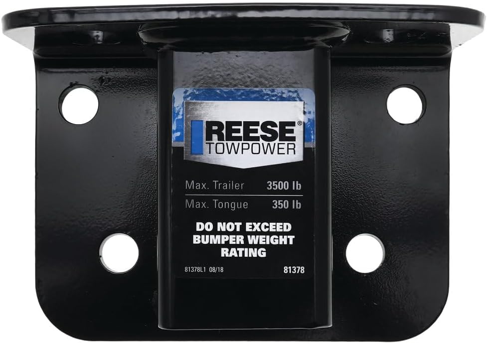 Reese Towpower 81378 Class II Step Bumper Receiver Hitch, Black - Image 2