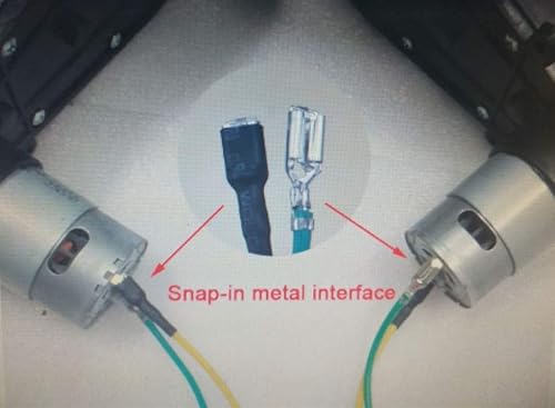 Vista 7 de RS390 18000RPM - Caja de cambios para niños con motor de corriente continua, motor 390 de 6 V con caja de engranajes para accesorios para niños