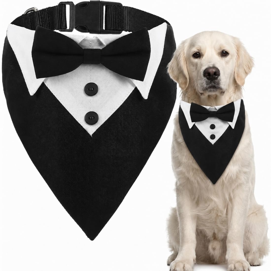 1 Pezzo Papillon Cane, Bandana per Cane Regolabile, Travestimenti per Cani, Collare Vestito Cerimonia Cane per Cani, Decorazioni per Matrimonio, Feste, Compleanni