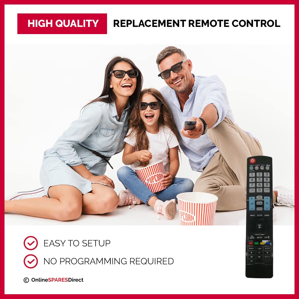 GR Replacement Remote Control AKB72914271 LG TV 42PW450 50PW450 50PZ250 50PZ550 60PZ550 60PZ250N - Image 3