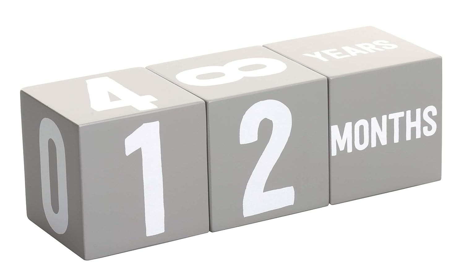 Kate & Milo Baby Milestone Photo Props, Monthly Growth Markers, Baby Age Milestone Keepsakes, Gray Wooden Monthly Blocks, Baby Photo Prop