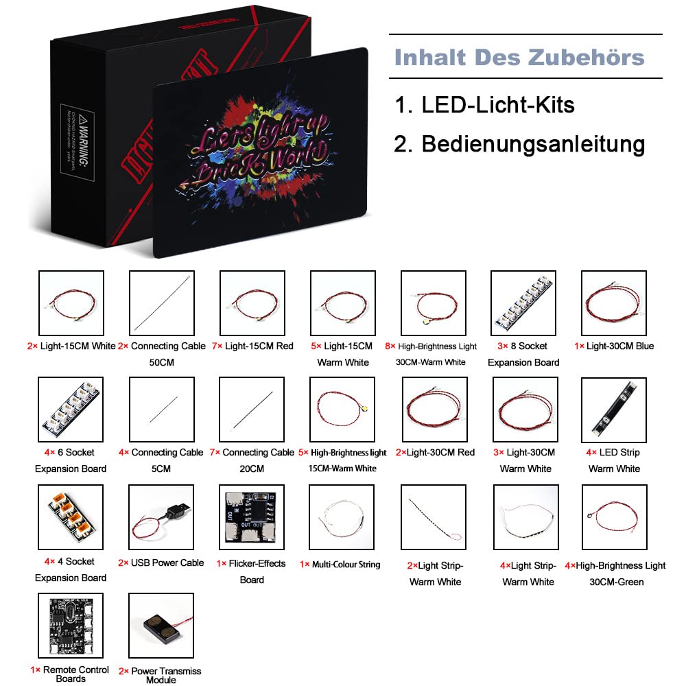 Zestaw świateł LED do Lego Home Alone, zdalne sterowanie dekoracyjne oświetlenie do Lego 21330 ekskluzywny zestaw kolekcjonerski