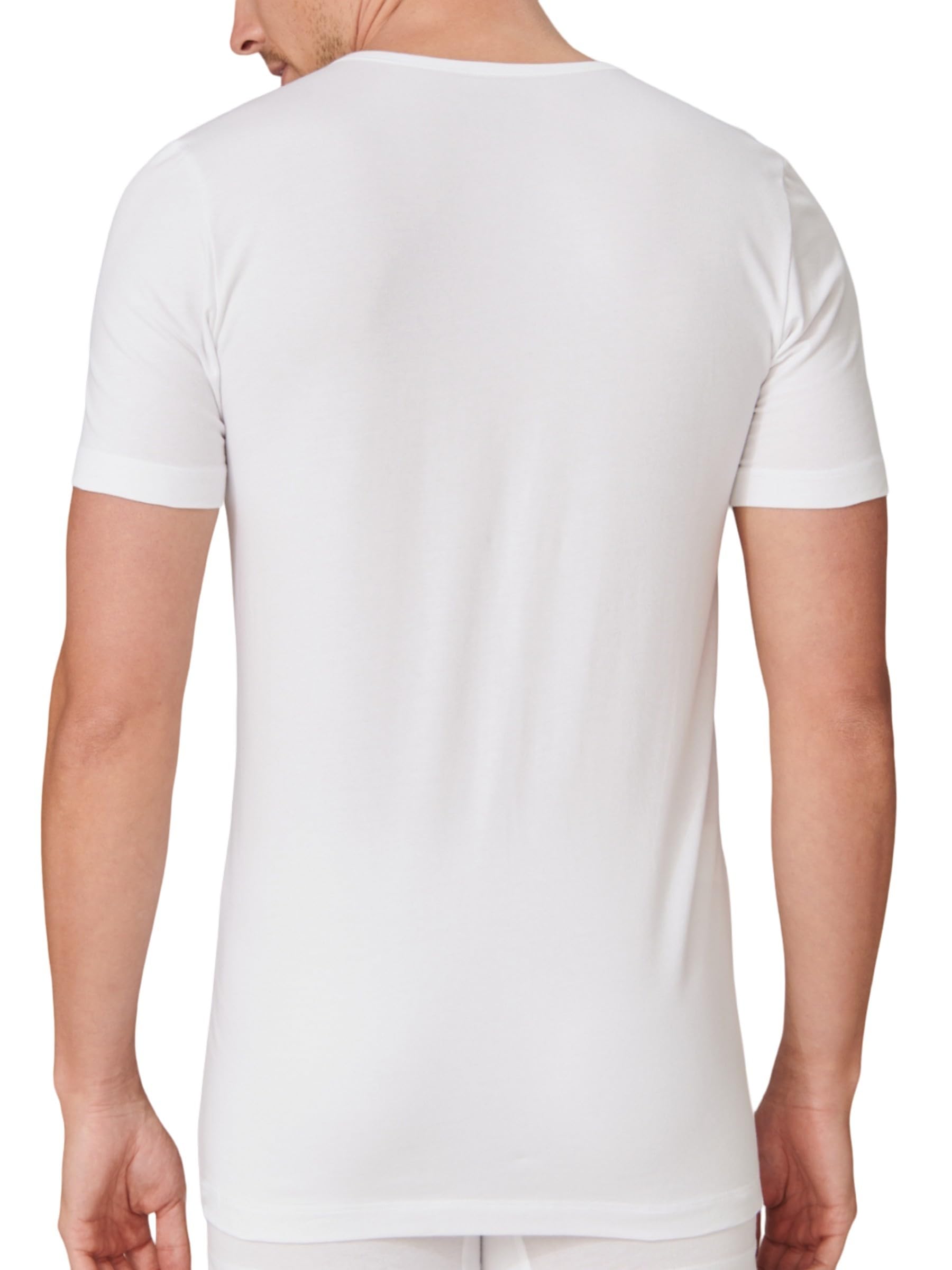 Schiesser 95/5 Organic Cotton Canottiera con Scollo A V Intimo Uomo