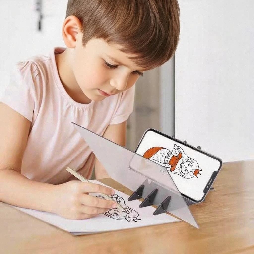 DKUWBJAS Optical Drawing Board Drawing Tracing Projector Board Art Smart Sketcher Light Up Pad for Kids Lightbox Camera