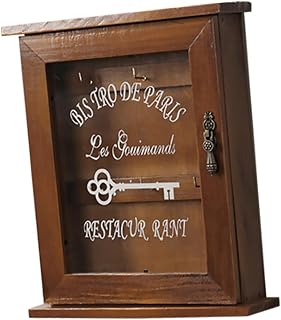 Homoyoyo Wall Hanging Key Box Creative Multi Purpose Storage Locker for Home Entryway with Classic Design and Craftsmanship Finish
