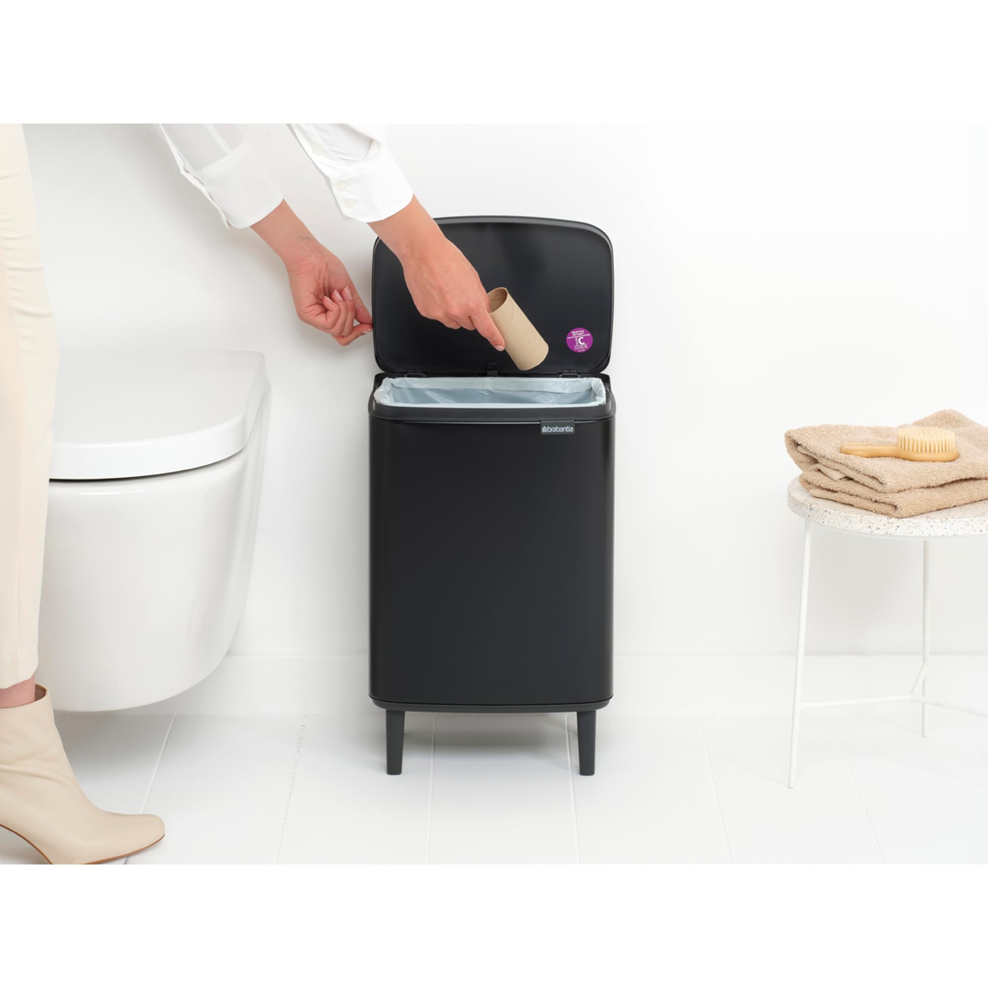 Brabantia 227226 Kosz Bo Bin Hi, 12L, Matt Black