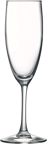 Arc Cardinal ArcoPrime - Flauta de champán, 5.75 onzas, juego de 12, transparente disponible en Yaxa Guatemala