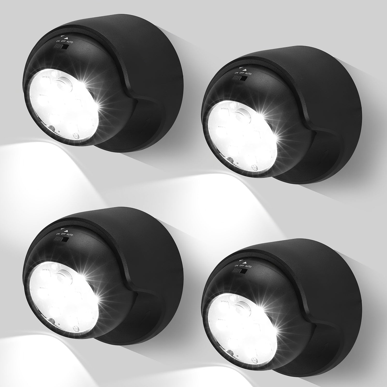 Motion Sensor Outdoor Lights - Outdoor Motion Sensor Light Battery Operated Wireless Spotlight Motion Detector Security Light Auto On Off for