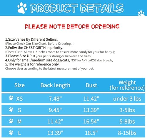 Miniatura 5 de Suéter de forro polar para perros pequeños, chihuahua yorkies, ropa cálida de invierno para cachorros, lindos suéteres para perros machos, camisa