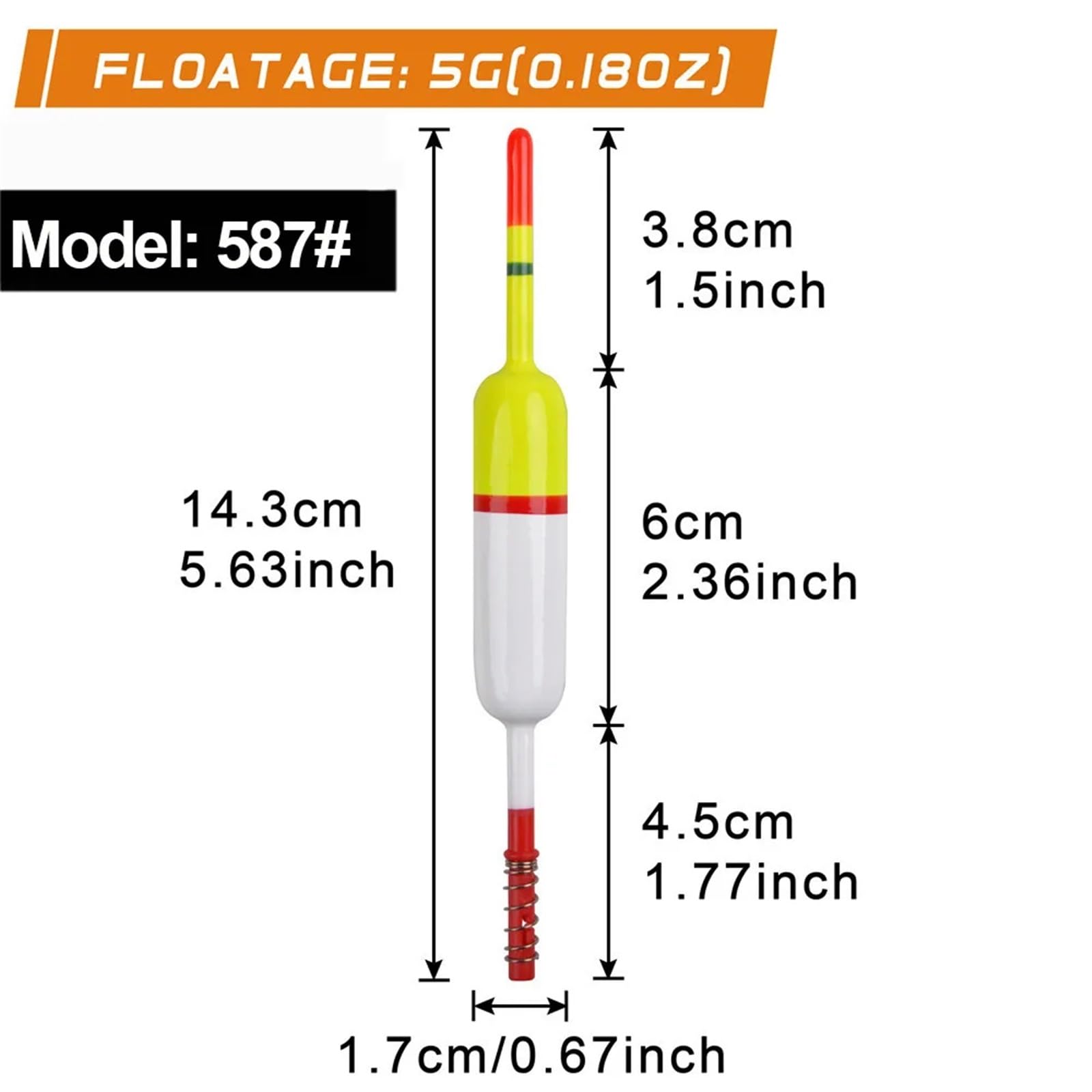 10 Stück Slip Bobbers Angelposen und Bobbers Holz Slip Posen for Crappie Wels Zander Forellen Angelposen Tackle FüR Fischen