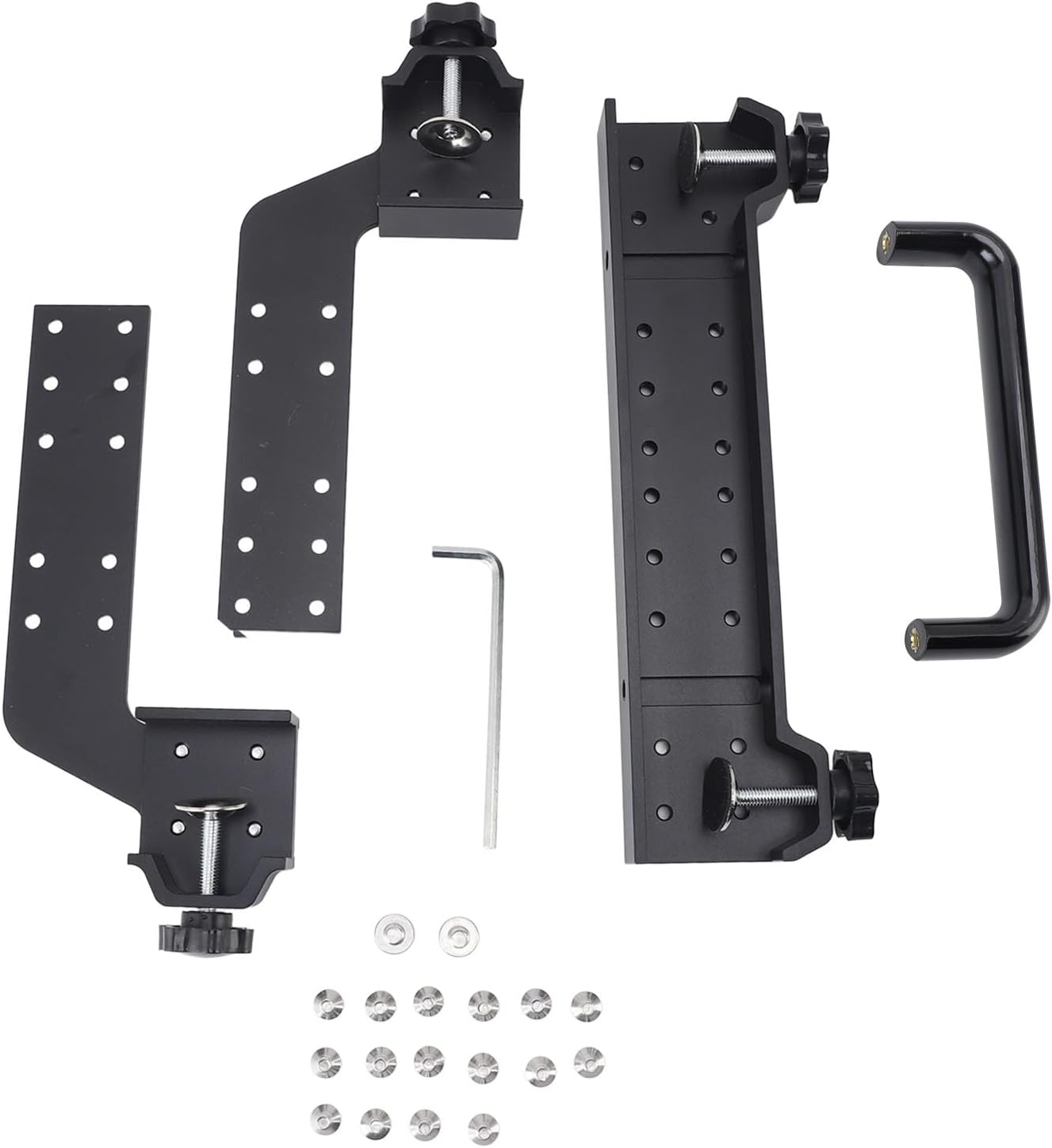 Yosoo 90 Degree Right Angle Framing Spacing Tool Stud Framing Jig Square Tool Adjustable Aluminum Alloy Layout with Comfortable Grip for Woodworking Board Splicing