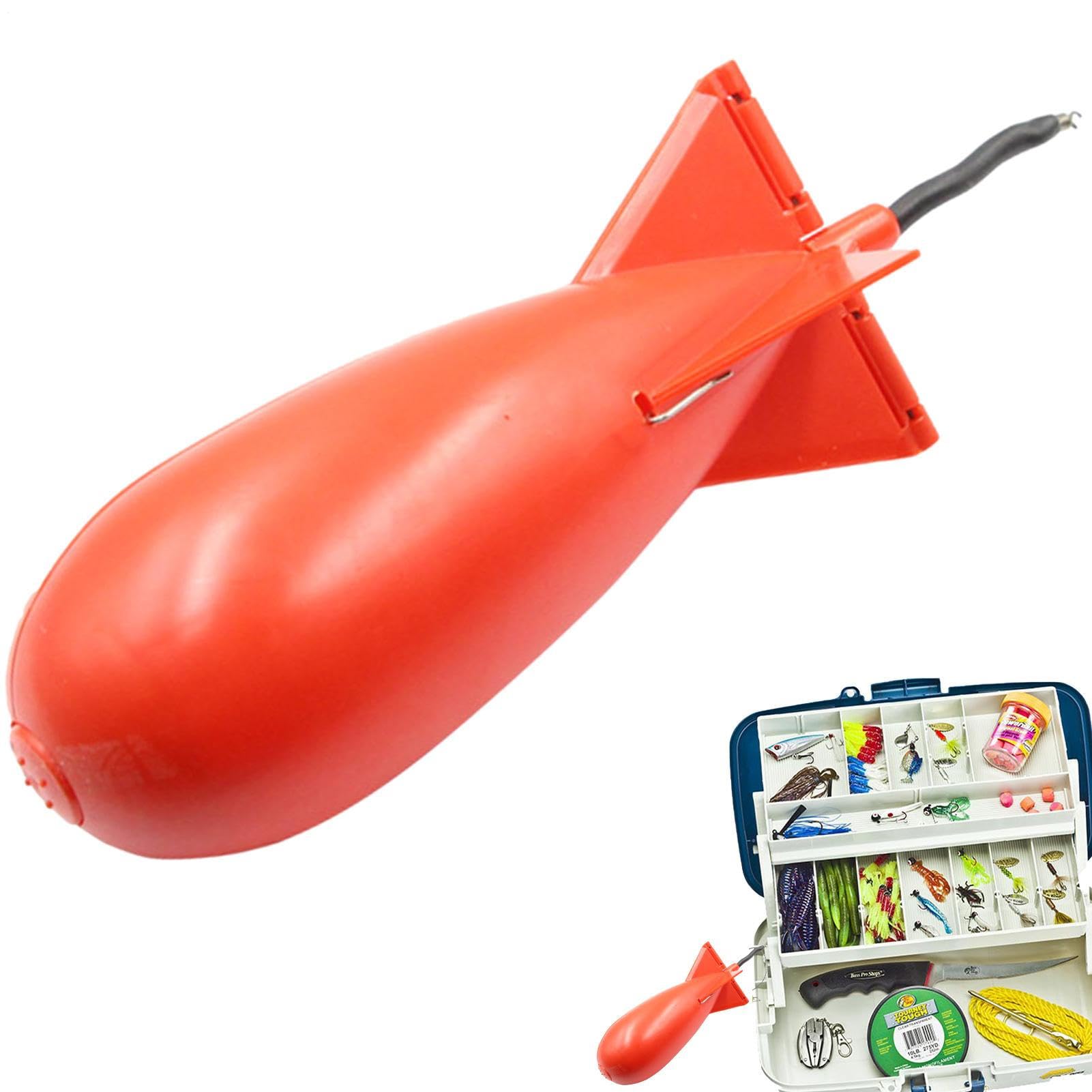 Spod Rocket - Alimentador de cebo de cohete eficiente | Rockete de alimentación de cohetes de cebo de lanzamiento ancho | Spomb midi para alimentar precisos al pescar o pescar en aguas grandes
