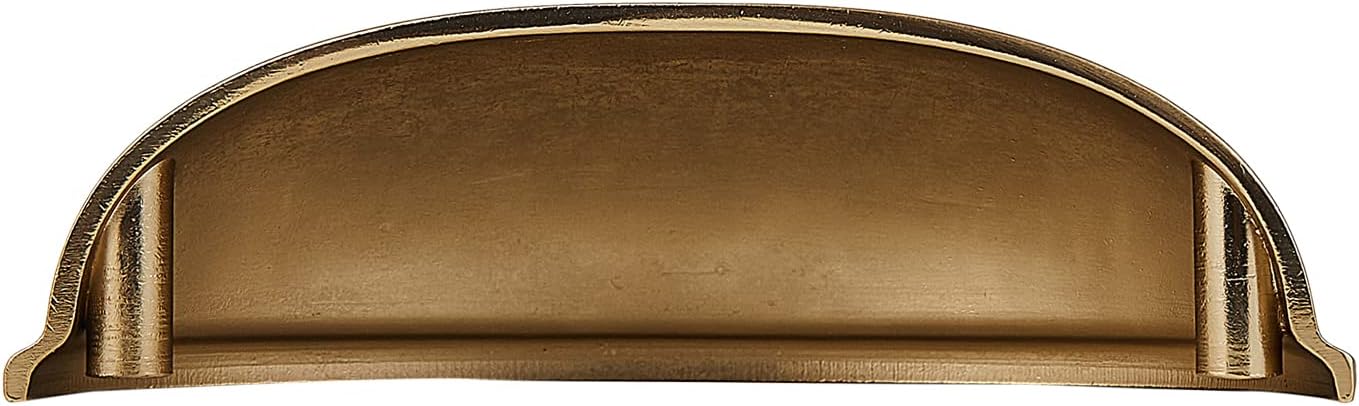 HARPOON Bin Cup Drawer Handle Cabinet Hardware Drawer Pulls 3 Inch 76mm 10 Pack Champagne Gold