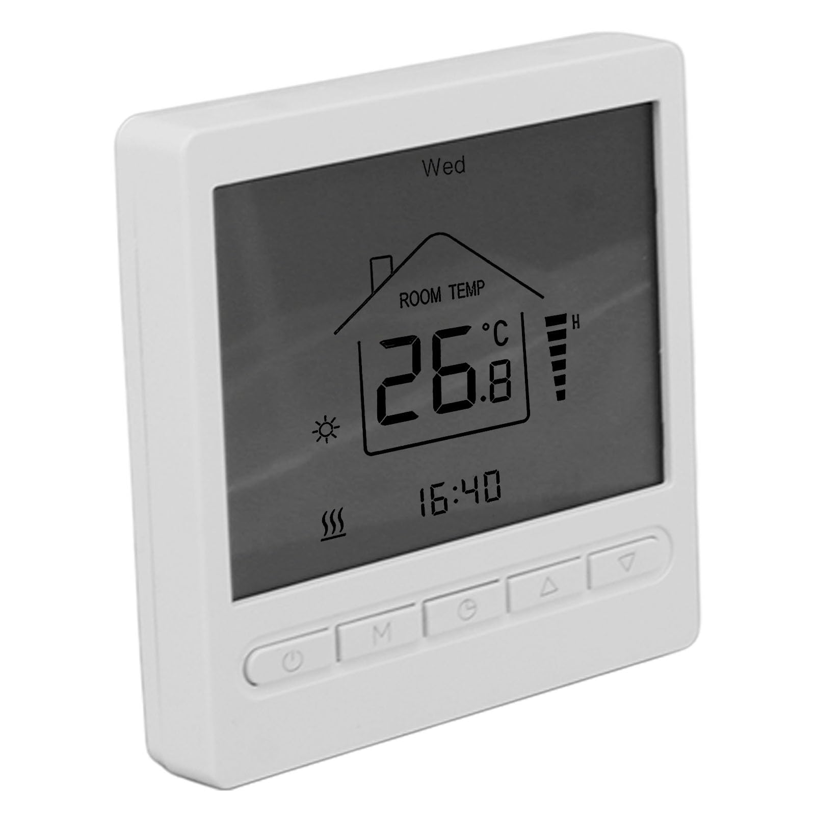 Termostato Digital, Control Preciso de Temperatura, para Aire Acondicionado y Calefacción por Suelo Radiante, Uso Doméstico, Material ABS, 1 Unidad