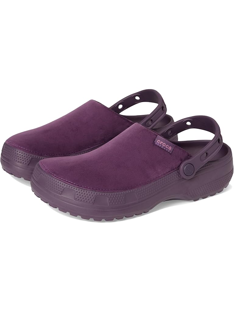 Purple Crocs Classic Crafted Canvas Clogs
