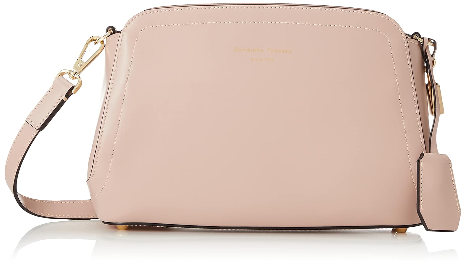 美品　サマンサタバサ　トラペズミニヨン ショルダーバッグ　黒　レザー　340 Samantha Thavasa - 美品 サマンサタバサ トラペズミニヨン