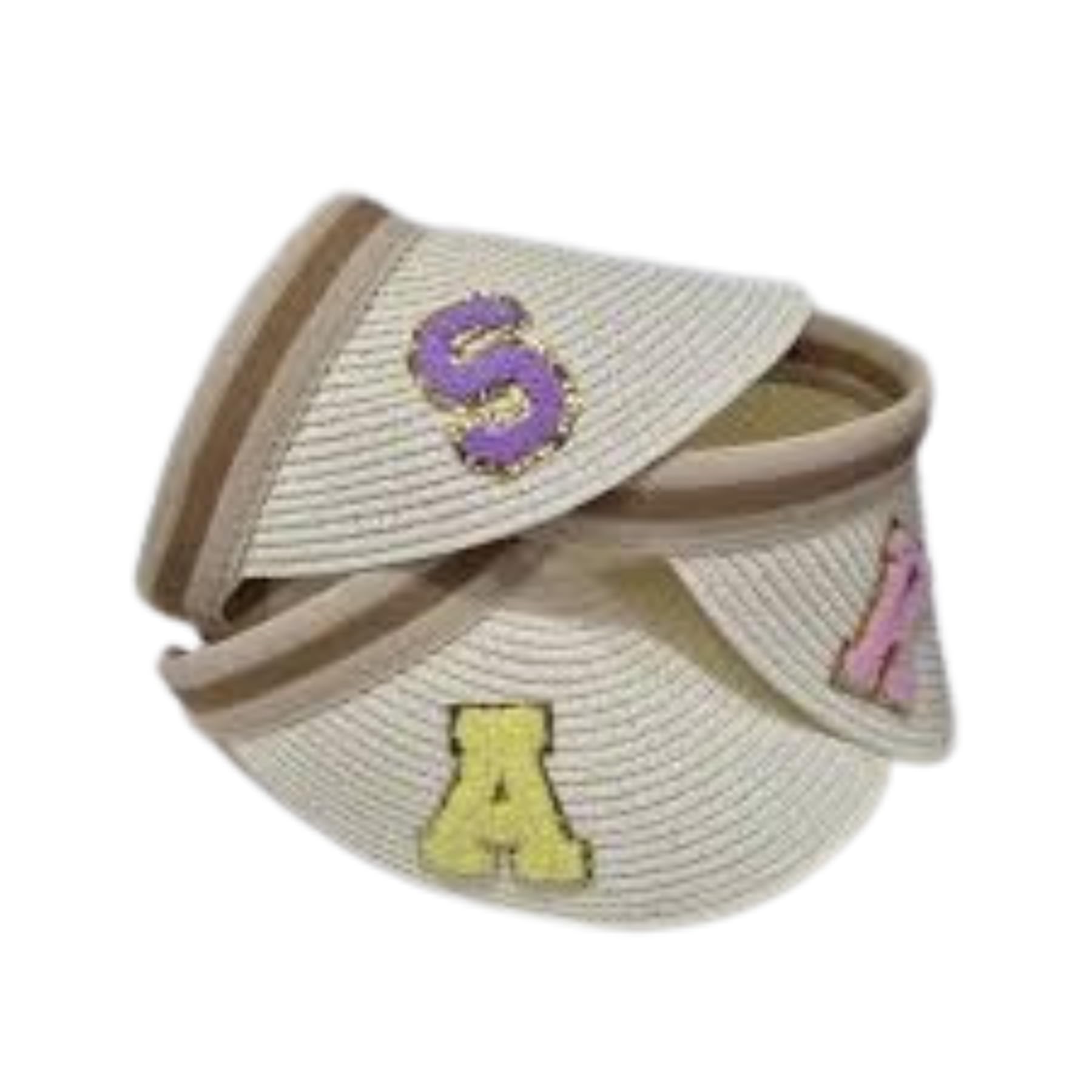 Women's Personalised Name Straw Sun Hat/Cap with Fringe and Ribbon | Valentines Day Gift for Women Ladies Girls Wide Brim Vacation Beach Sunscreen Hat (SPF-50) (Free Size, White)-image-11