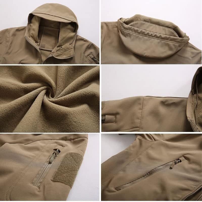 Taktisches Camouflage Softshell Hoody Jacke Mantel Hose Bekleidungsset