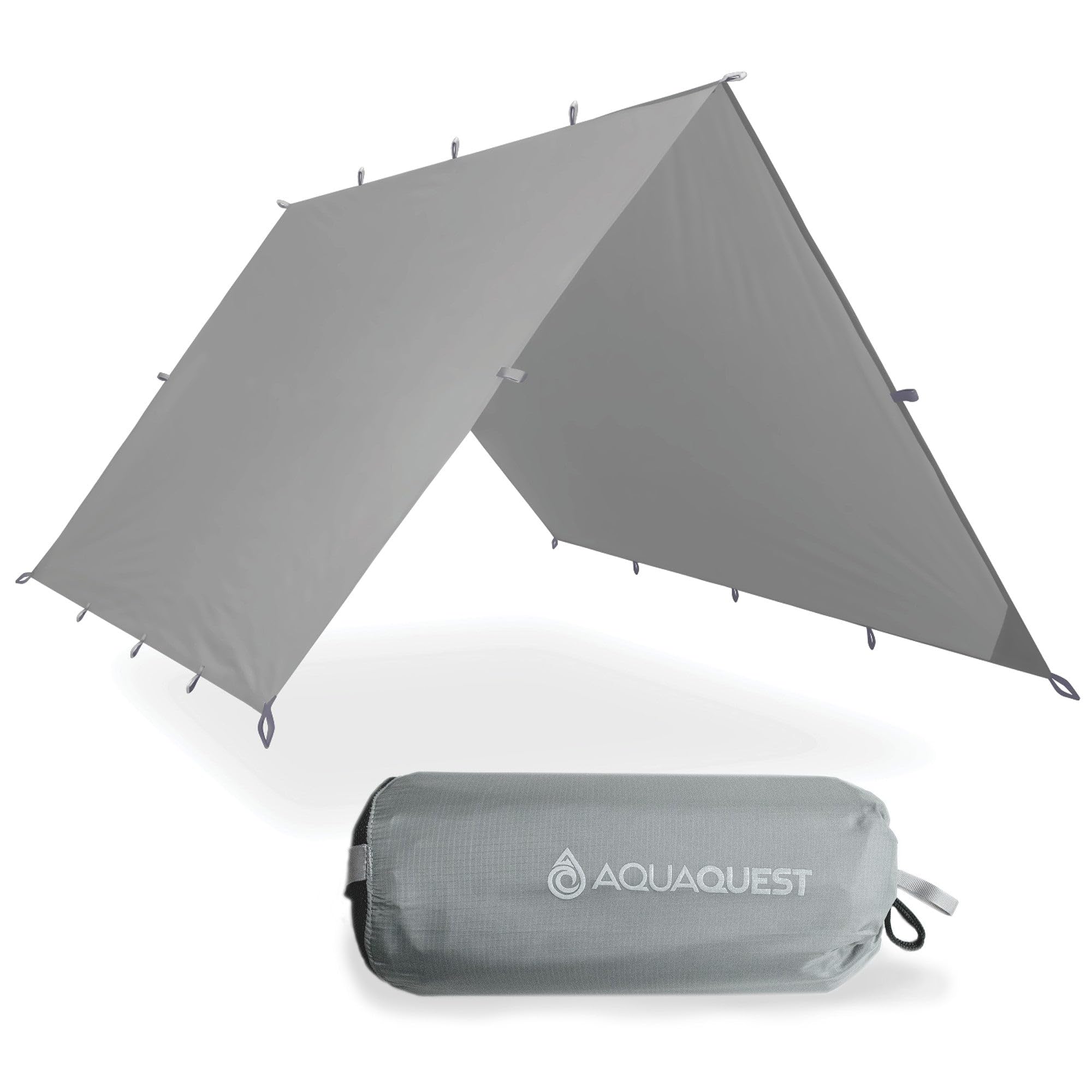 AquaQuest Defender Tarp – Heavy-Duty Waterproof (20,000 mm) Seam-Taped Rain Fly for Camping, Bushcraft & Survival