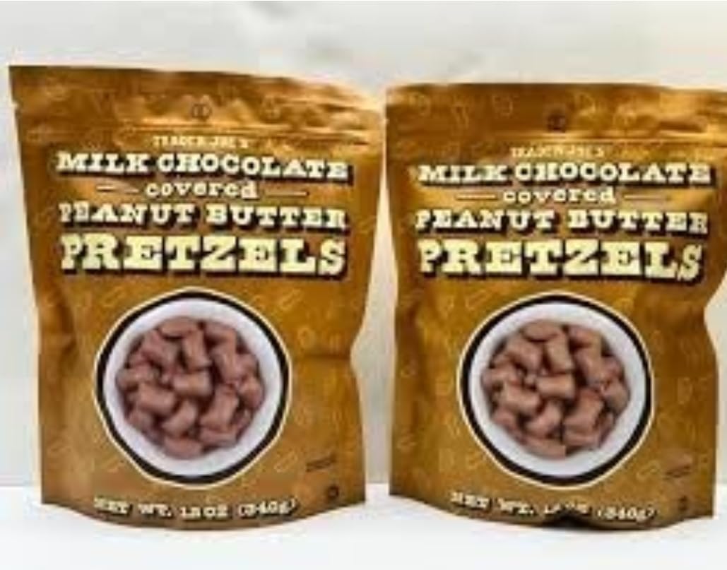 Trader Joe's Milk Chocolate Covered Mini Pretzels, 12 oz (2 bags)