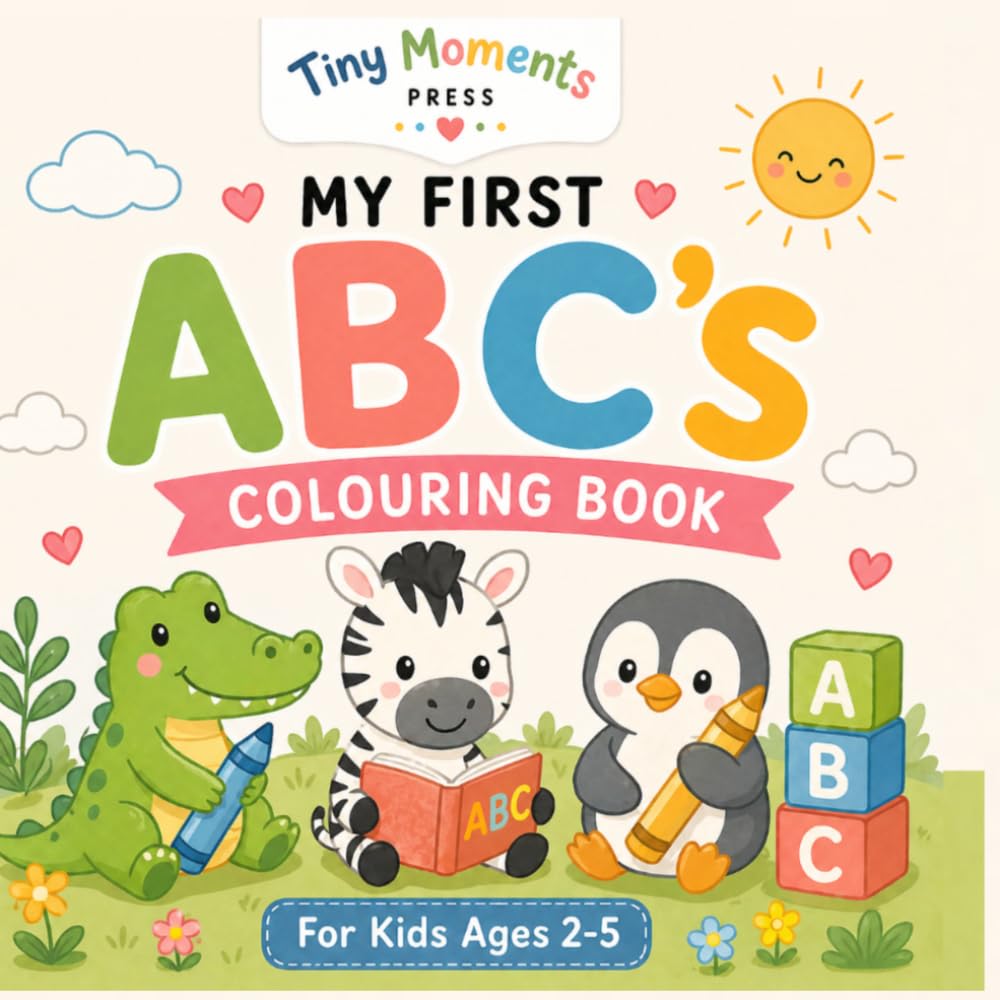 My First ABC’s Coloring Book: Simple and Cute Letters for Toddlers Ages 2-5 (Tiny Moments First Colouring Books)
