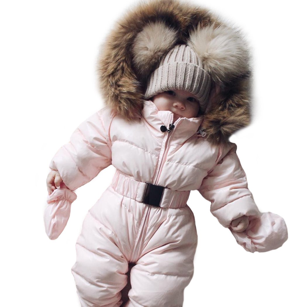Babys Pram Suit Hooded Warm Pram Coat Winter Pram Cold