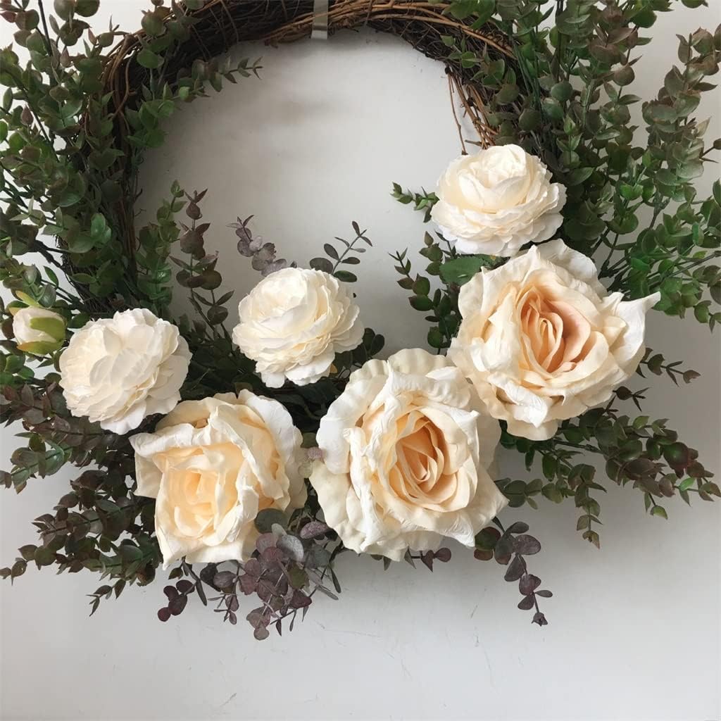 Rose Wreath Simulation Spring Wreath American Door Decoration Simulation Wreath