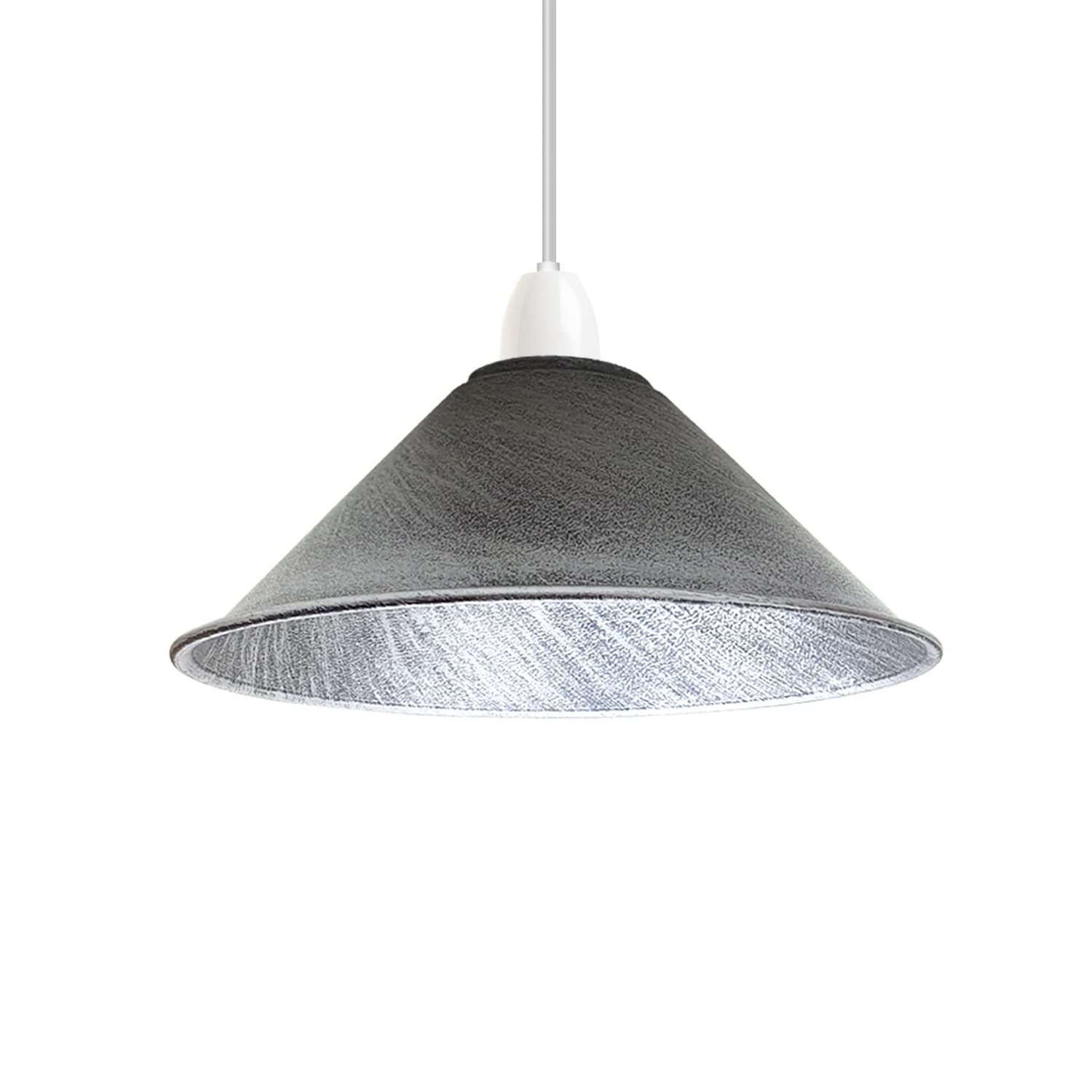 DC VOLTAGE Vintage Retro Lamp Shades Living Room Ceiling Light Shade 22cm Easy Fit Lampshades Only for Industrial Ceiling Light Fitting Bedroom, Kitchen, Hallway