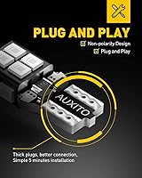 Vista 5 de AUXITO 194 bombillas LED azules 168 2825 W5W T10 cuña 14-SMD bombillas LED de repuesto para automóvil, cúpula de mapa, puerta, matrícula, luces