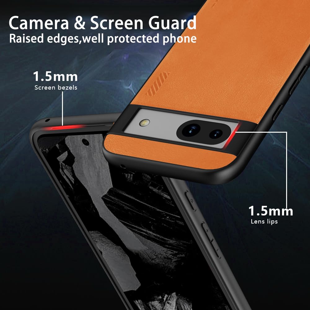 X-level Cover per Google Pixel 8, Custodia Protezione in Morbida Silicone TPU, Ultra Sottile e Anti-Graffio, Cover Ultra Slim per Google Pixel 8 Anti Scivolo - Nero