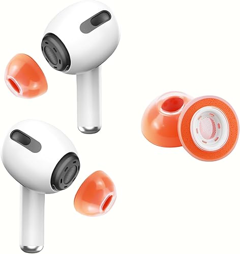 Almohadillas de espuma viscoelástica para AirPods Pro de 1ª y 2ª generación, goma de silicona líquida mejorada, aislamiento de ruido superior,