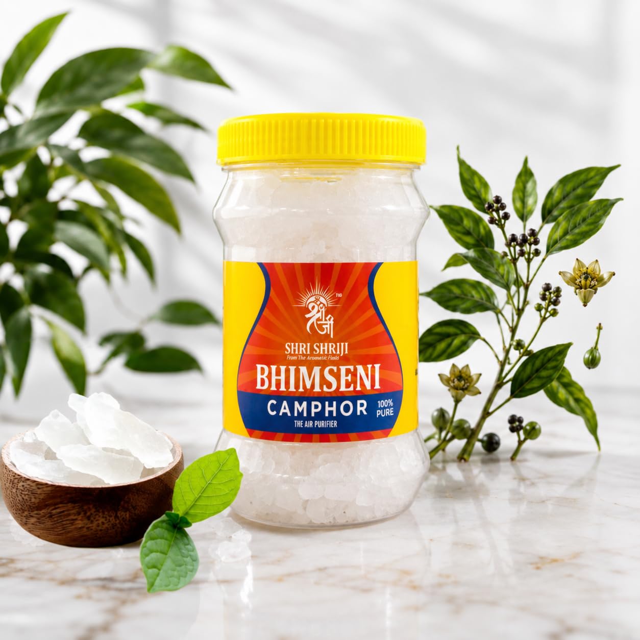 Shri Shriji Original Bhimseni Camphor | Kapoor, 1 kg Value Pack | 100% Pure & Natural, Long Lasting Fragrance, Purifies Air, For Prayer & Meditation, Trusted Quality-image-11