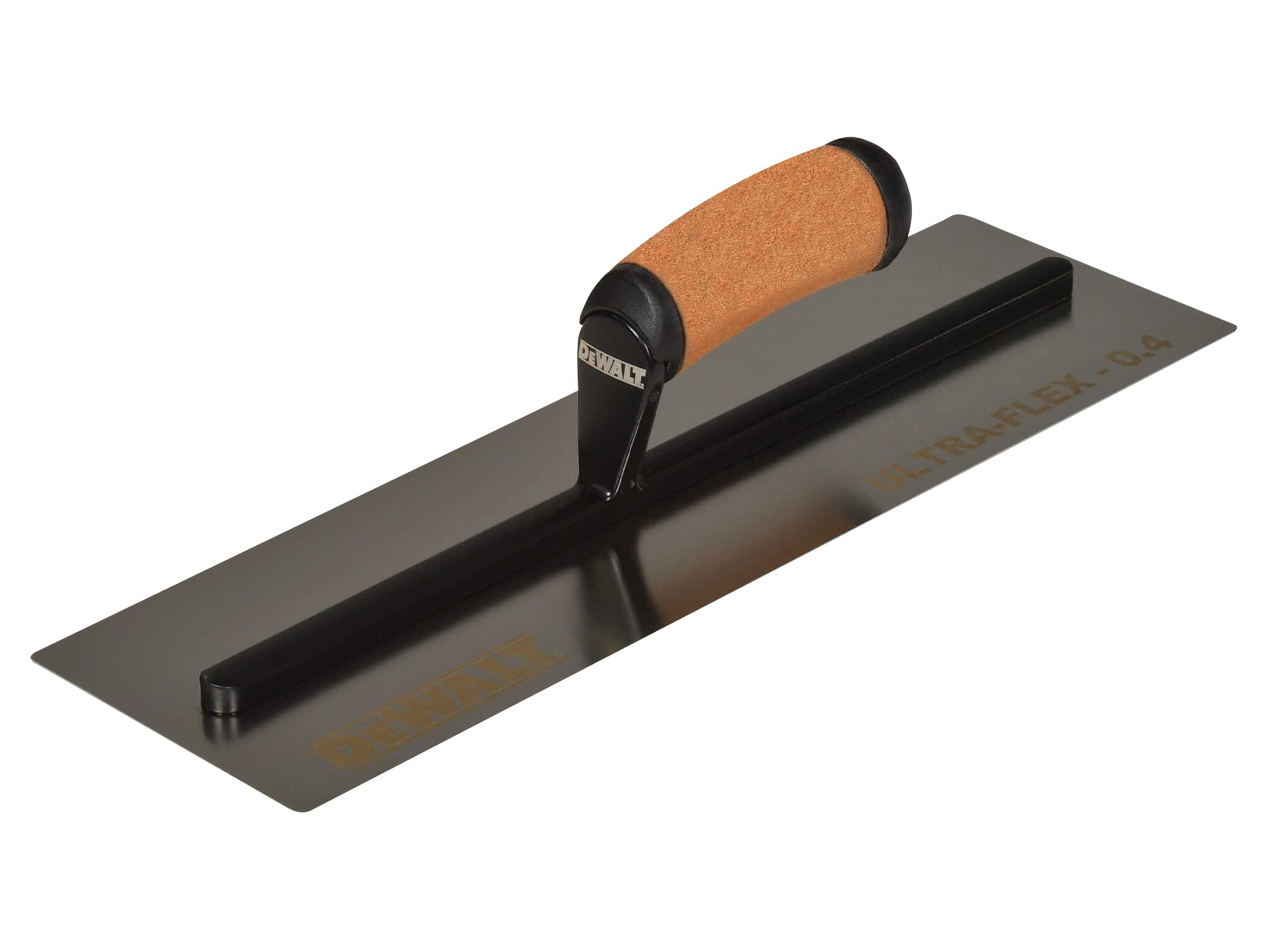 DeWALT Drywall 0.4mm Flex Stainless Steel Flat Trowel, Leather Handle 16in