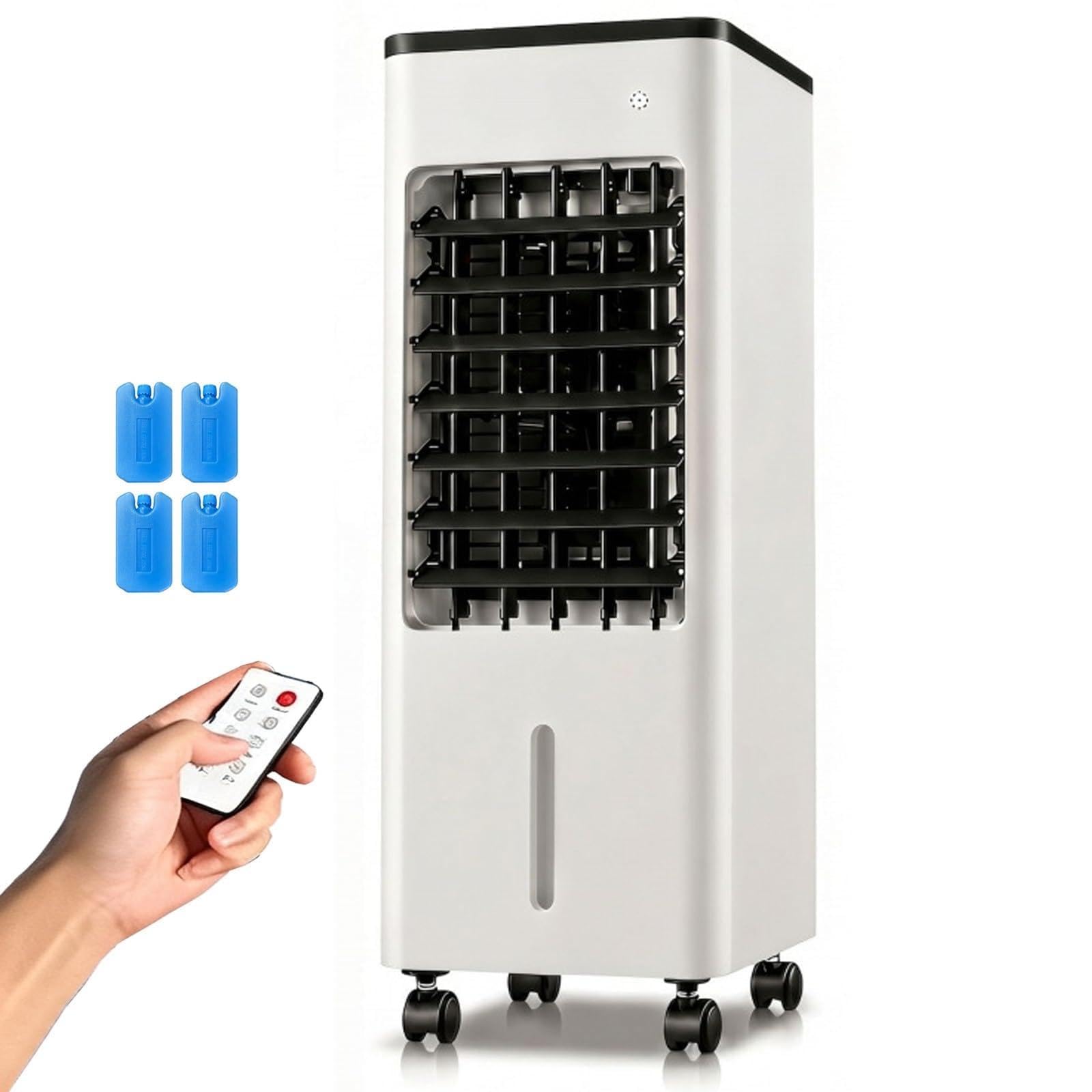 1.6Gal Mobile Air Conditioners for Home, 75W Evaporative Air Cooler