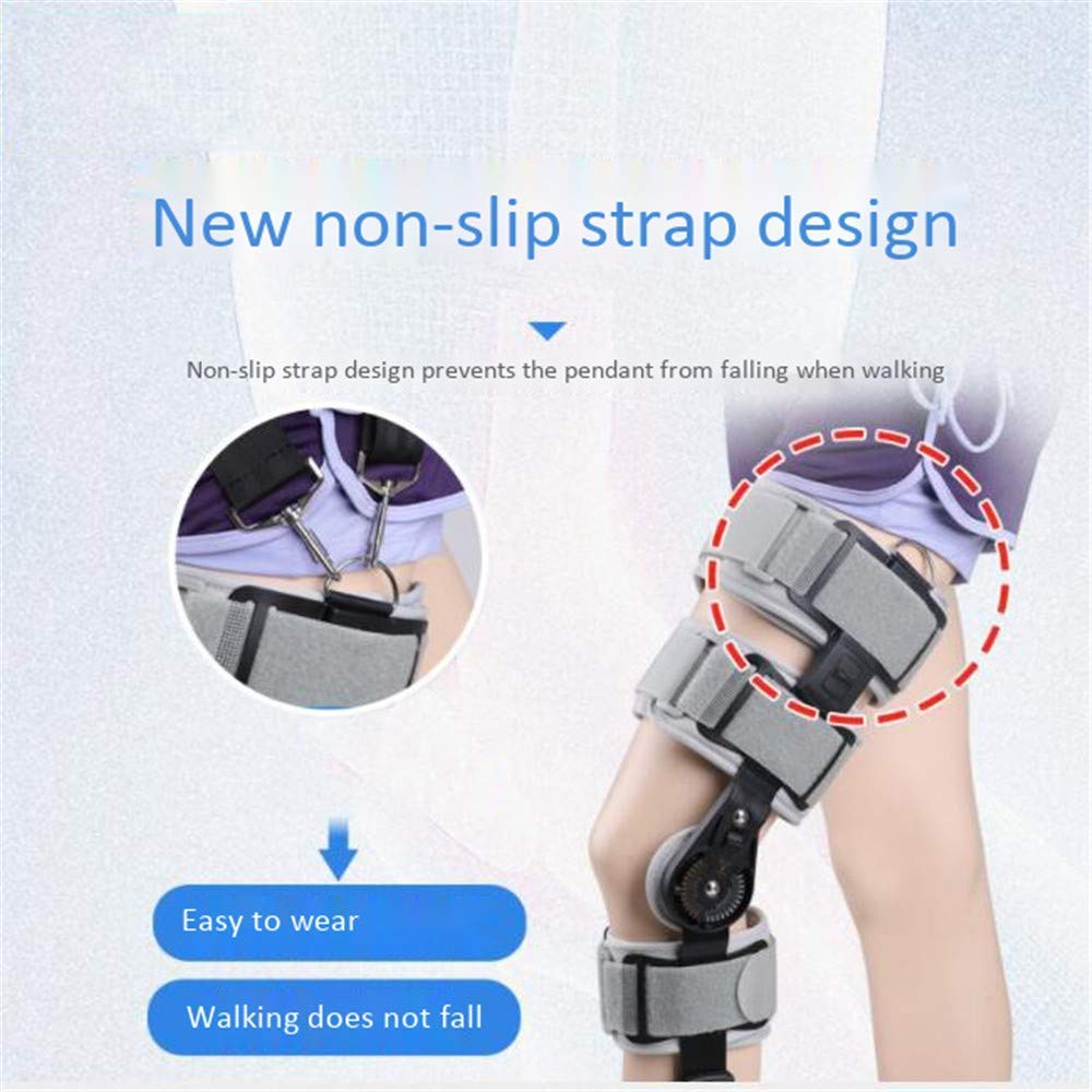 Orteza Stawu Kolanowego, Regulowany Stabilizator Kolana, Rehabilitacja Złamania, Orteza Kolana, Szyna Stabilizująca, Opaska Na Skręcenie, Uraz Łąkotki Po Operacji,With Strap Left