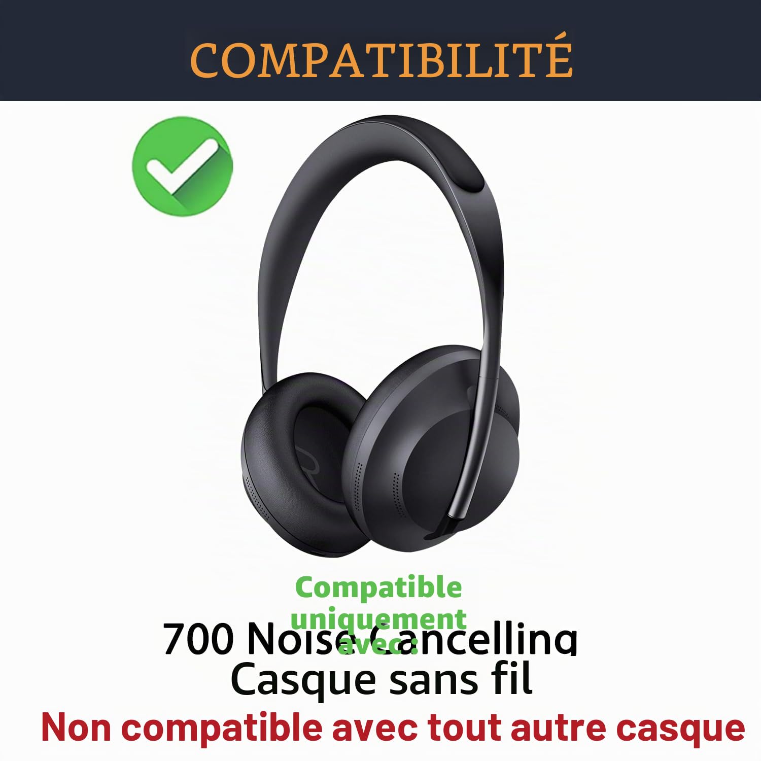 SOULWIT Mousse Coussinet de Remplacement pour Bose 700 NC 700 NC700 Casque
