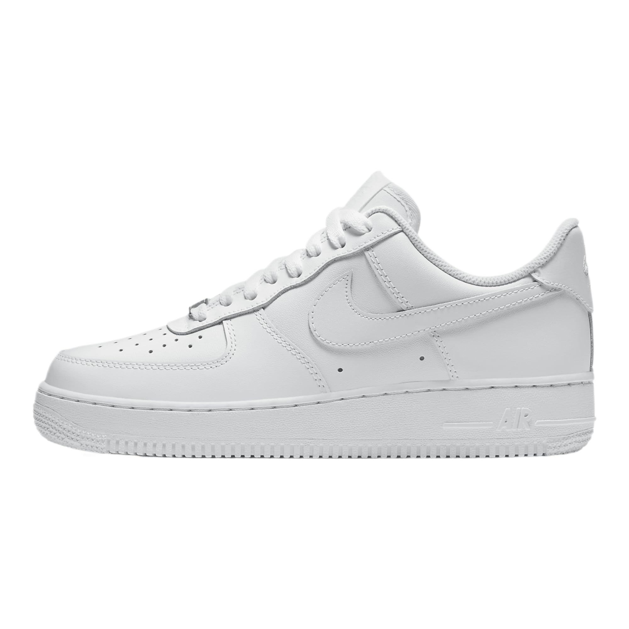 Nike Women's Air Force, White,Metallic Logo, 12 US