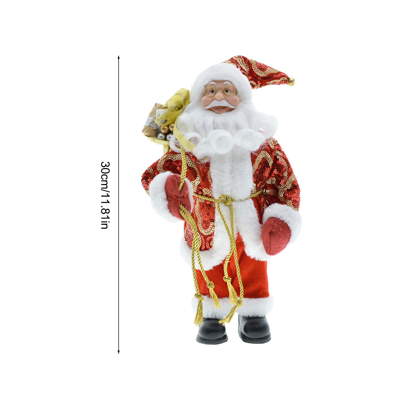 Amazon.co.jp: クリスマス サンタ クロース フィギュア,30 センチ