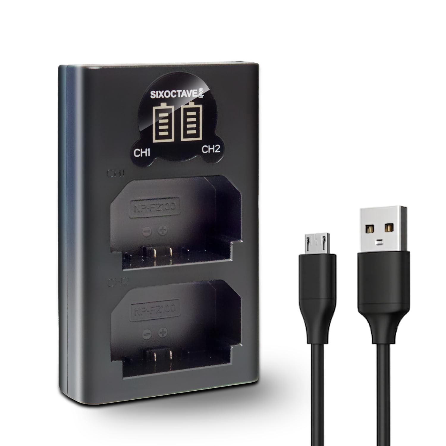 Amazon | SIXOCTAVE NP-FZ100 ソニー 用 デュアル USB 互換充電器 BC